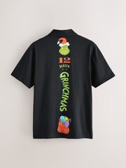 Black The Grinch Christmas Polo Shirt - Image 2 of 10