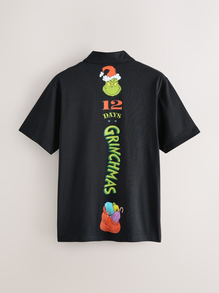 Black The Grinch Christmas Polo Shirt - Image 2 of 10