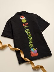 Black The Grinch Christmas Polo Shirt - Image 4 of 10