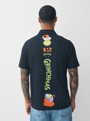 Black The Grinch Christmas Polo Shirt - Image 8 of 10