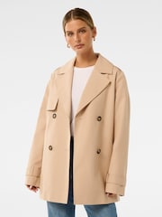 Forever New Cream Rhea Petite Water Resistant Trench Coat - Image 1 of 5