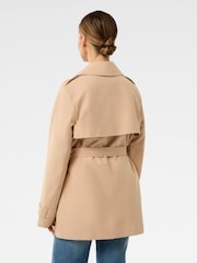 Forever New Cream Rhea Petite Water Resistant Trench Coat - Image 2 of 5