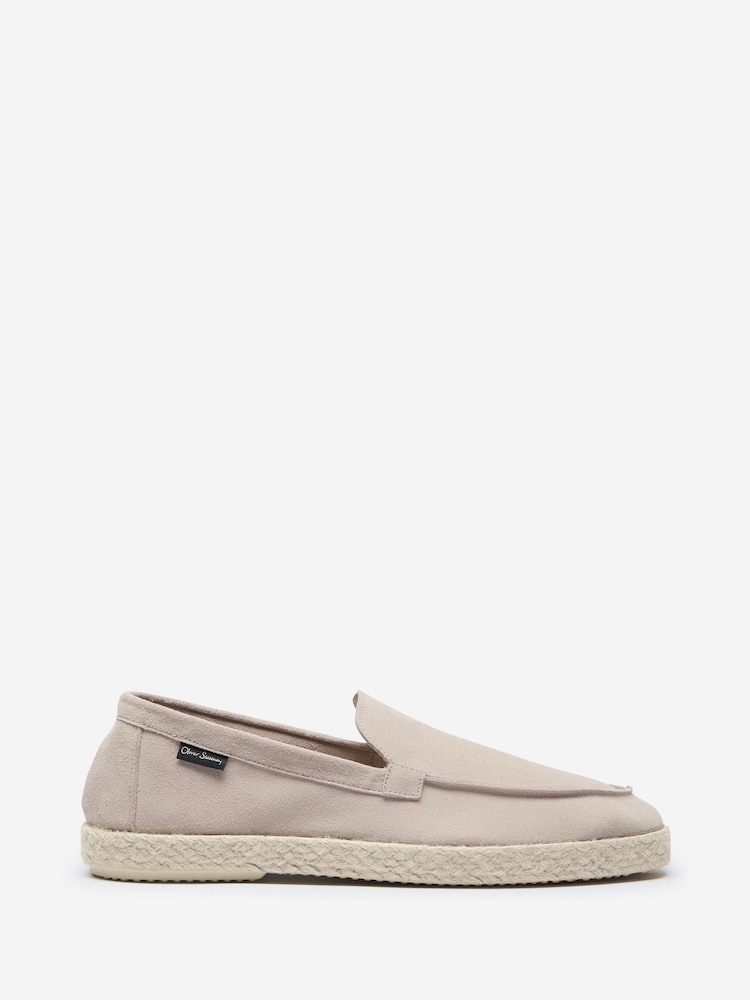 Oliver Sweeney Nude Calf Suede Espadrilles Shoes - Image 1 of 5