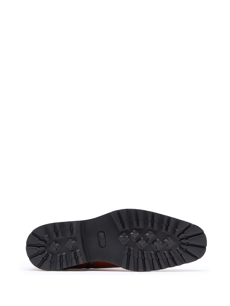 Oliver Sweeney Brown Antiqued Leather Zip Boots - Image 5 of 5