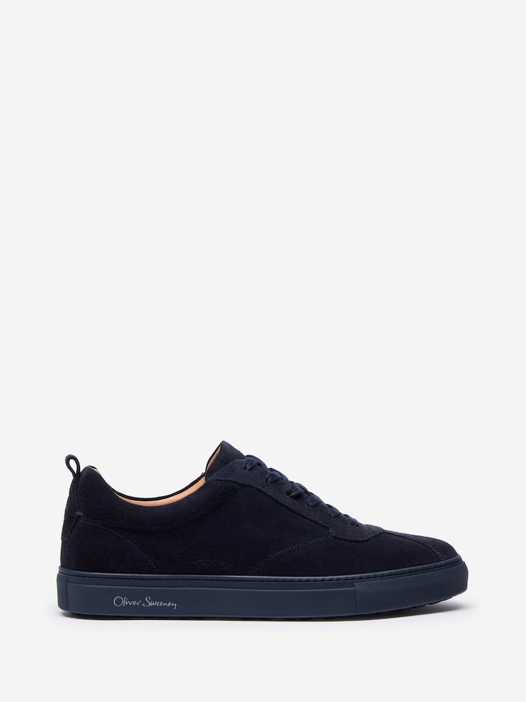 Oliver Sweeney Blue Calf Suede Retro Trainers - Image 1 of 5