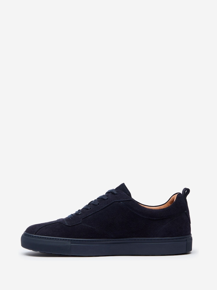 Oliver Sweeney Blue Calf Suede Retro Trainers - Image 2 of 5