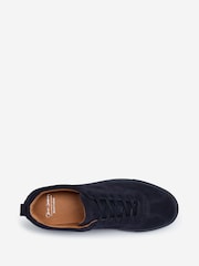 Oliver Sweeney Blue Calf Suede Retro Trainers - Image 4 of 5