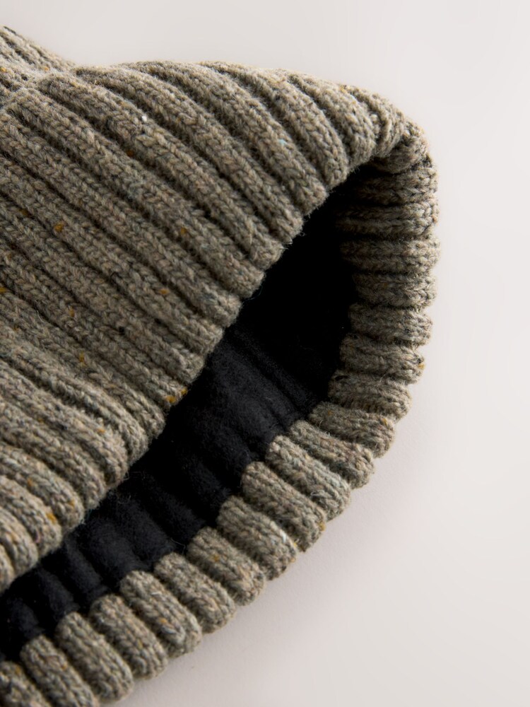 Navy Blue / Neutral Brown - Thinsulate Beanie Hats 2 Pack - Slika 4 iz 4