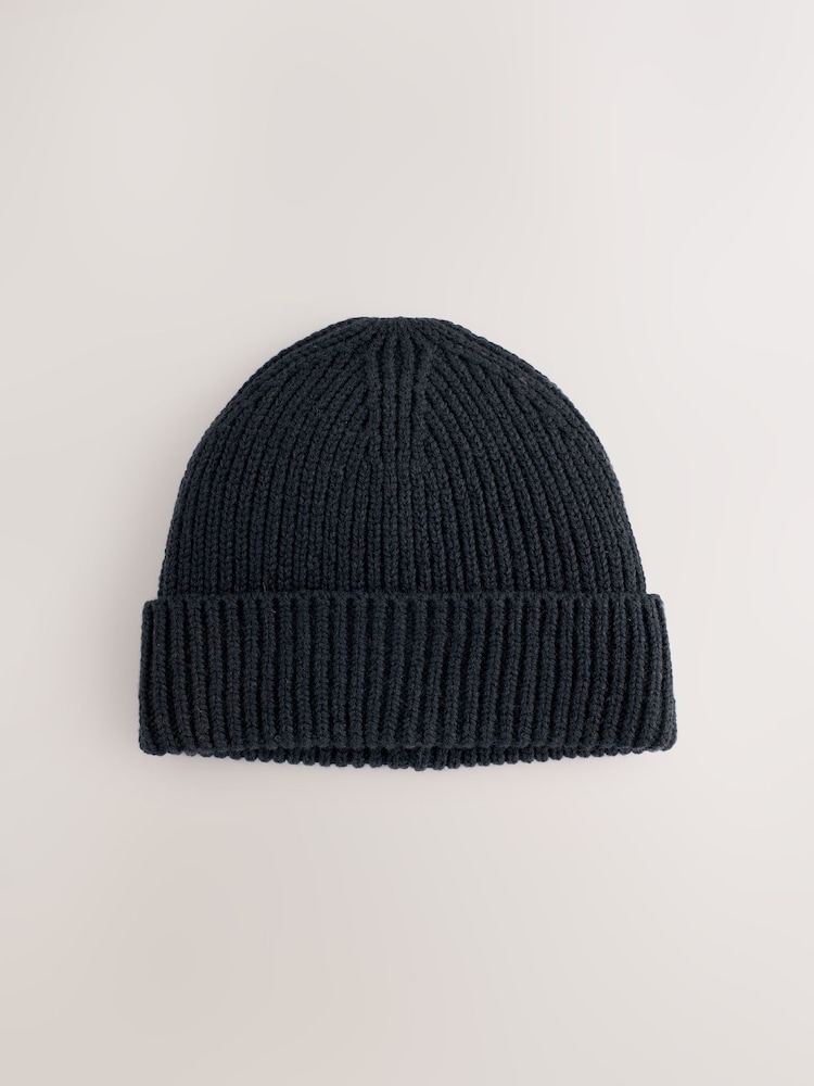 Black Beanie Hat - Image 1 of 3