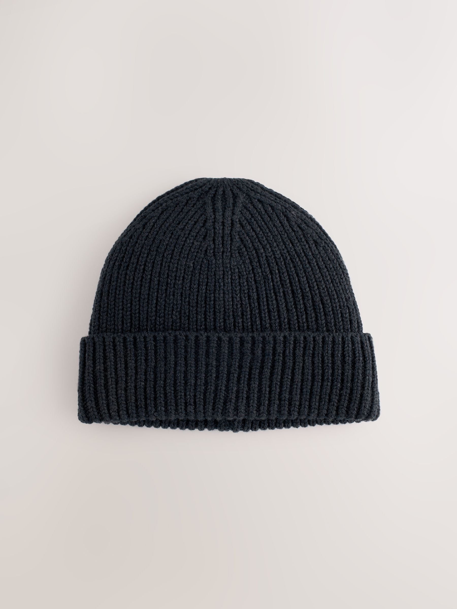 Buy Black Beanie Hat from the Next UK online shop