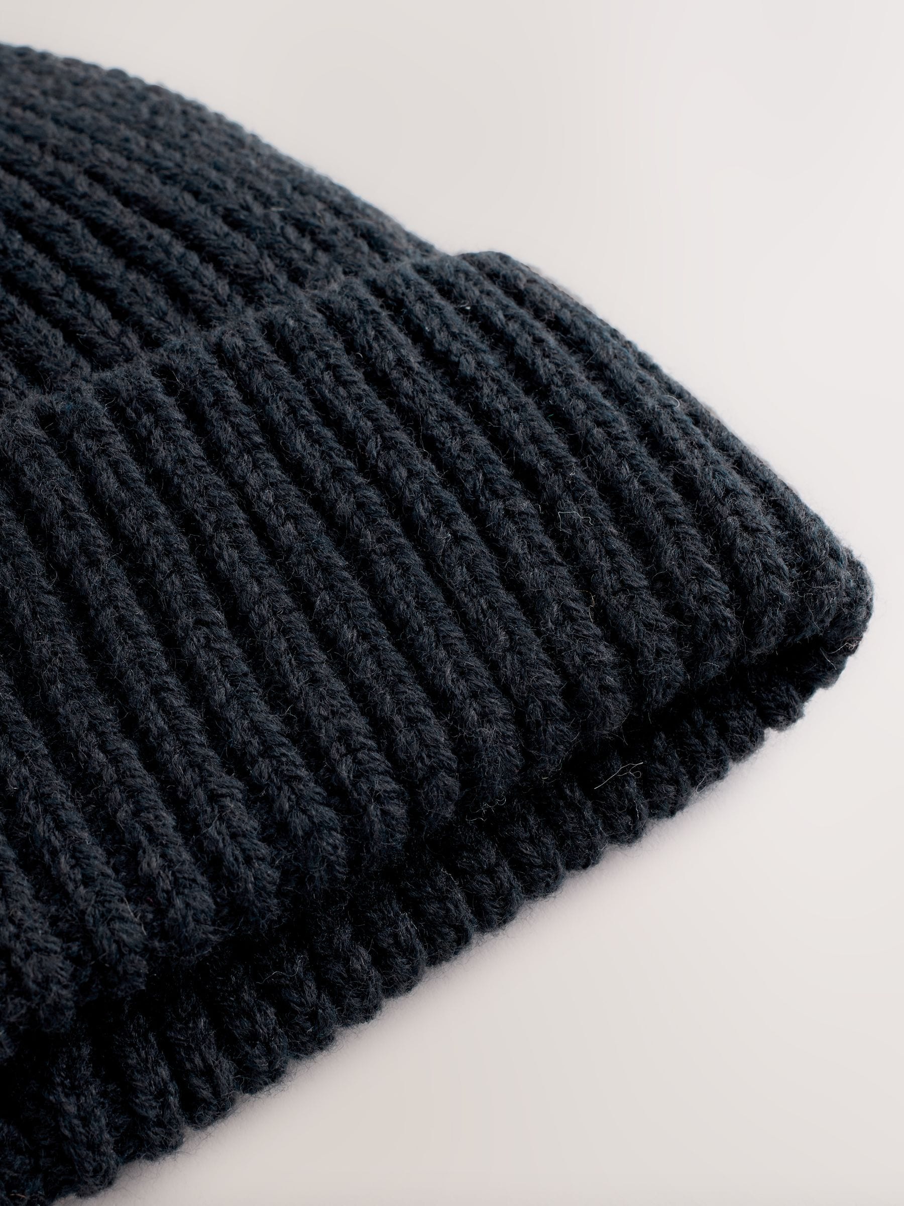 Buy Black Beanie Hat from the Next UK online shop