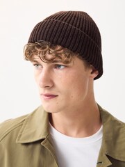 Čokoladno rjava - Beanie kapa - Slika 1 iz 5