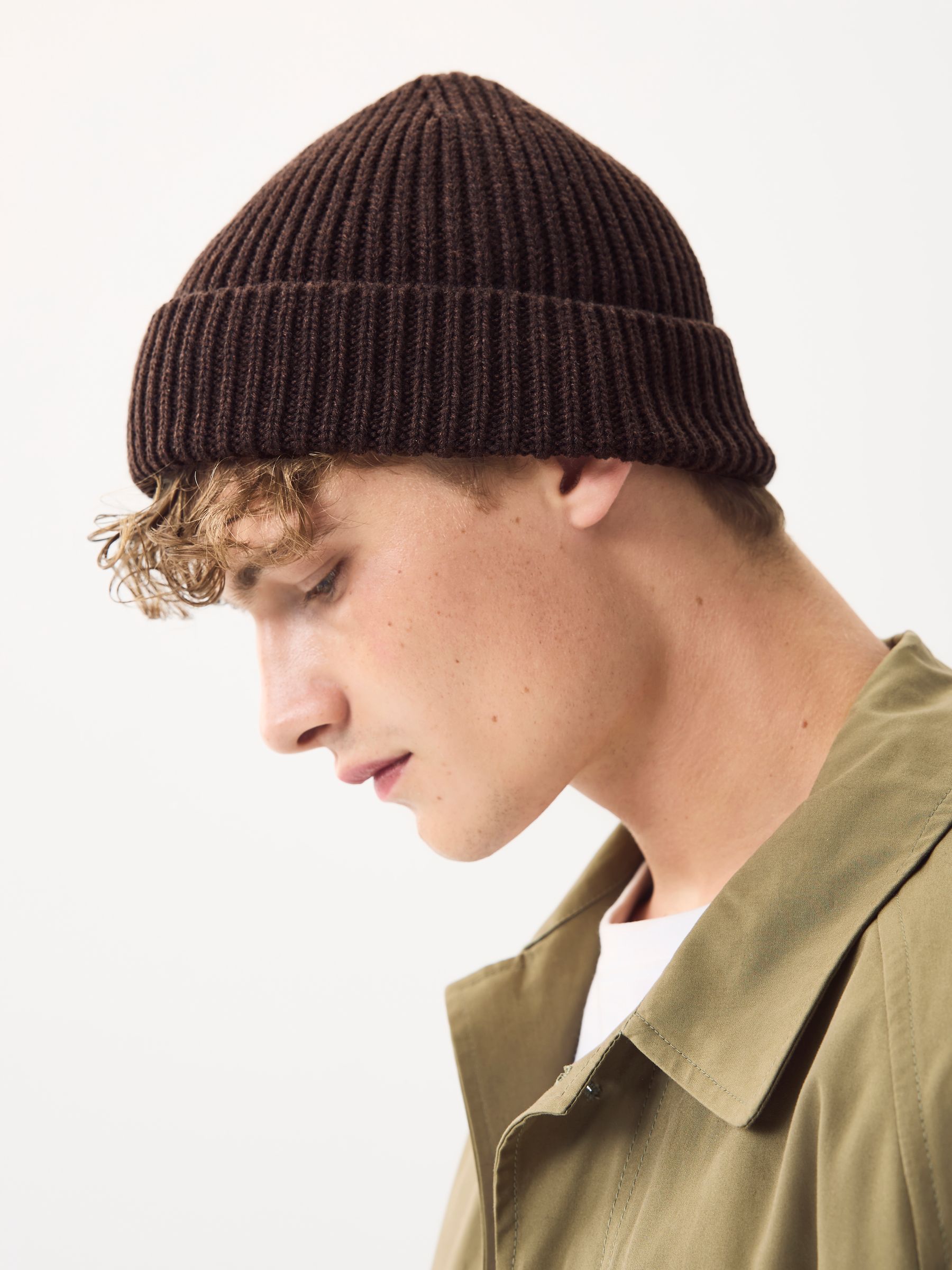 Buy Chocolate Brown Beanie Hat from Next USA