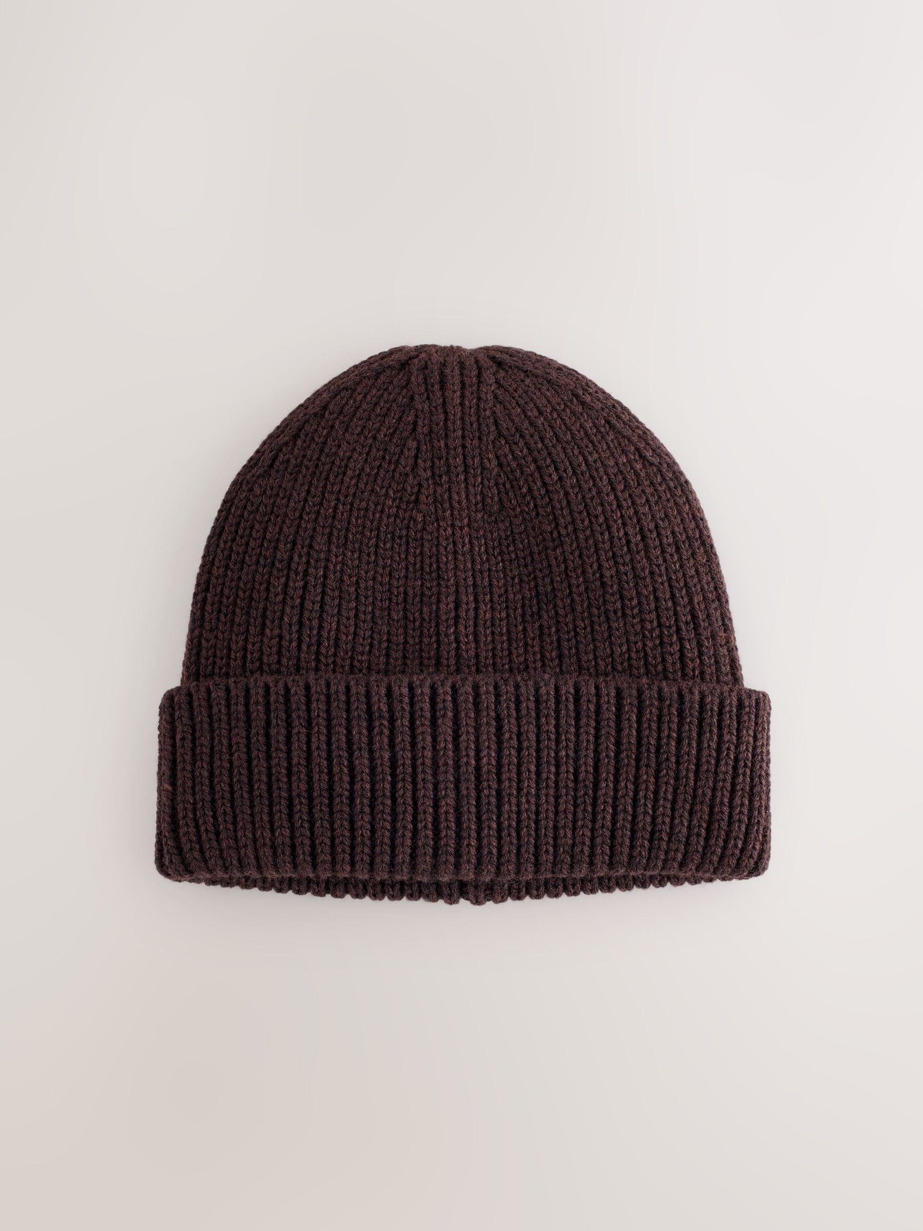 Buy Chocolate Brown Beanie Hat from Next Romania
