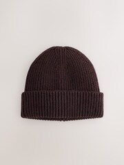 Čokoladno rjava - Beanie kapa - Slika 3 iz 5