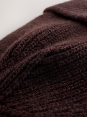 Čokoladno rjava - Beanie kapa - Slika 5 iz 5