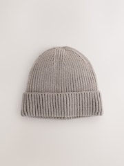 Neutral Brown Beanie Hat - Image 1 of 3