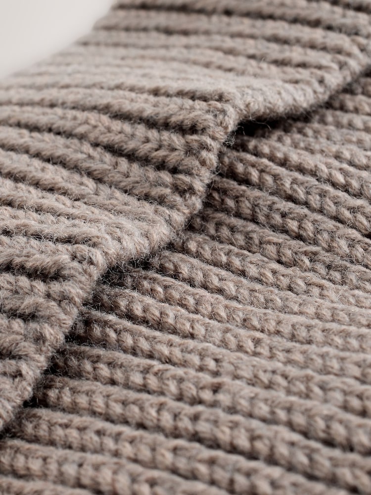 Neutral Brown Beanie Hat - Image 2 of 3