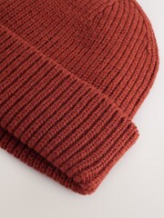 Rust Brown Beanie Hat - Image 1 of 3