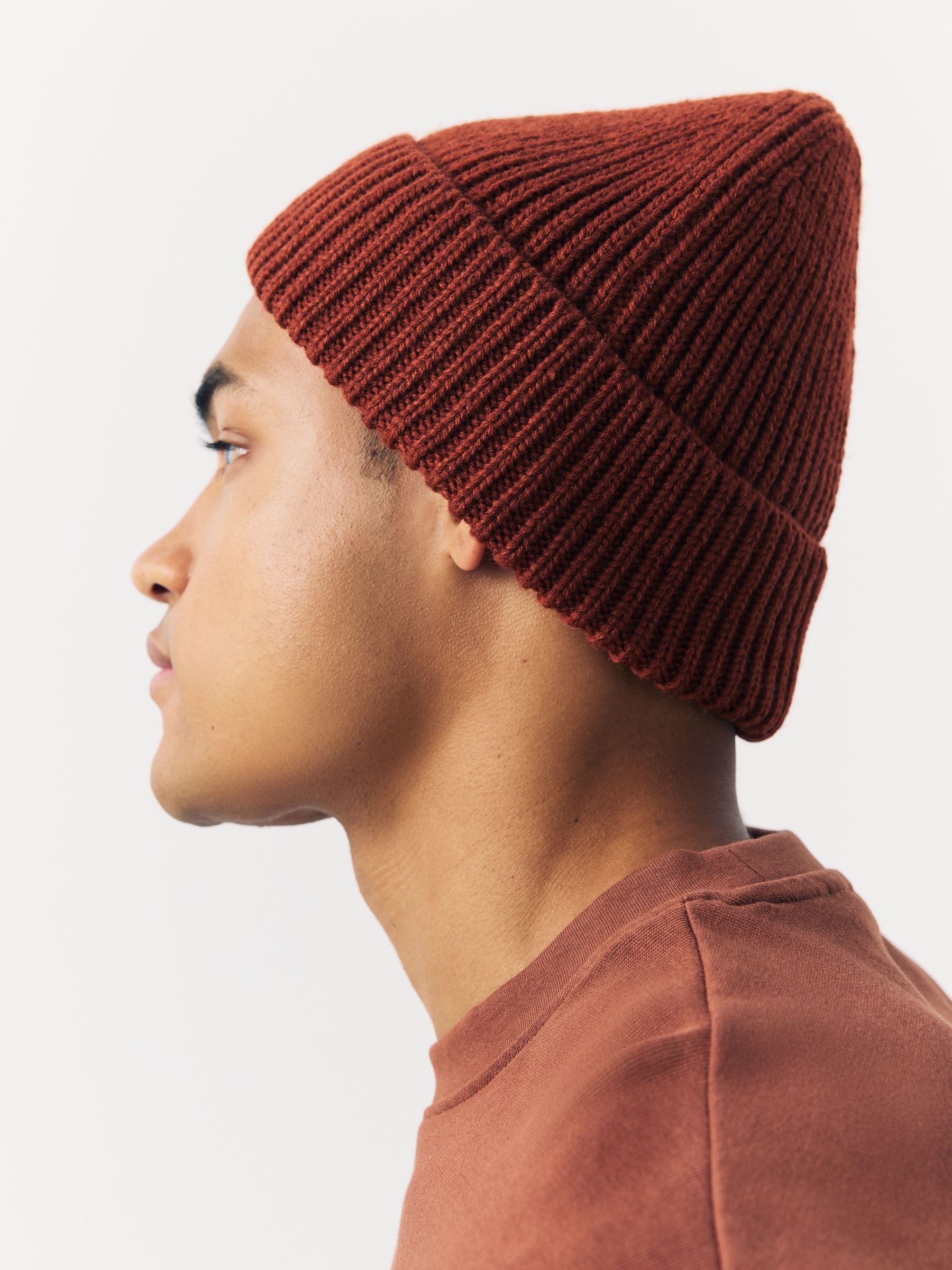Buy Rust Orange Beanie Hat from Next USA