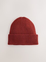 Rust Brown Beanie Hat - Image 3 of 3