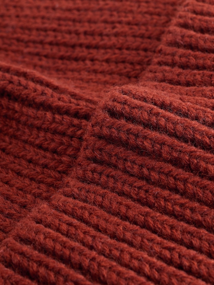 Rust Brown Beanie Hat - Image 6 of 6