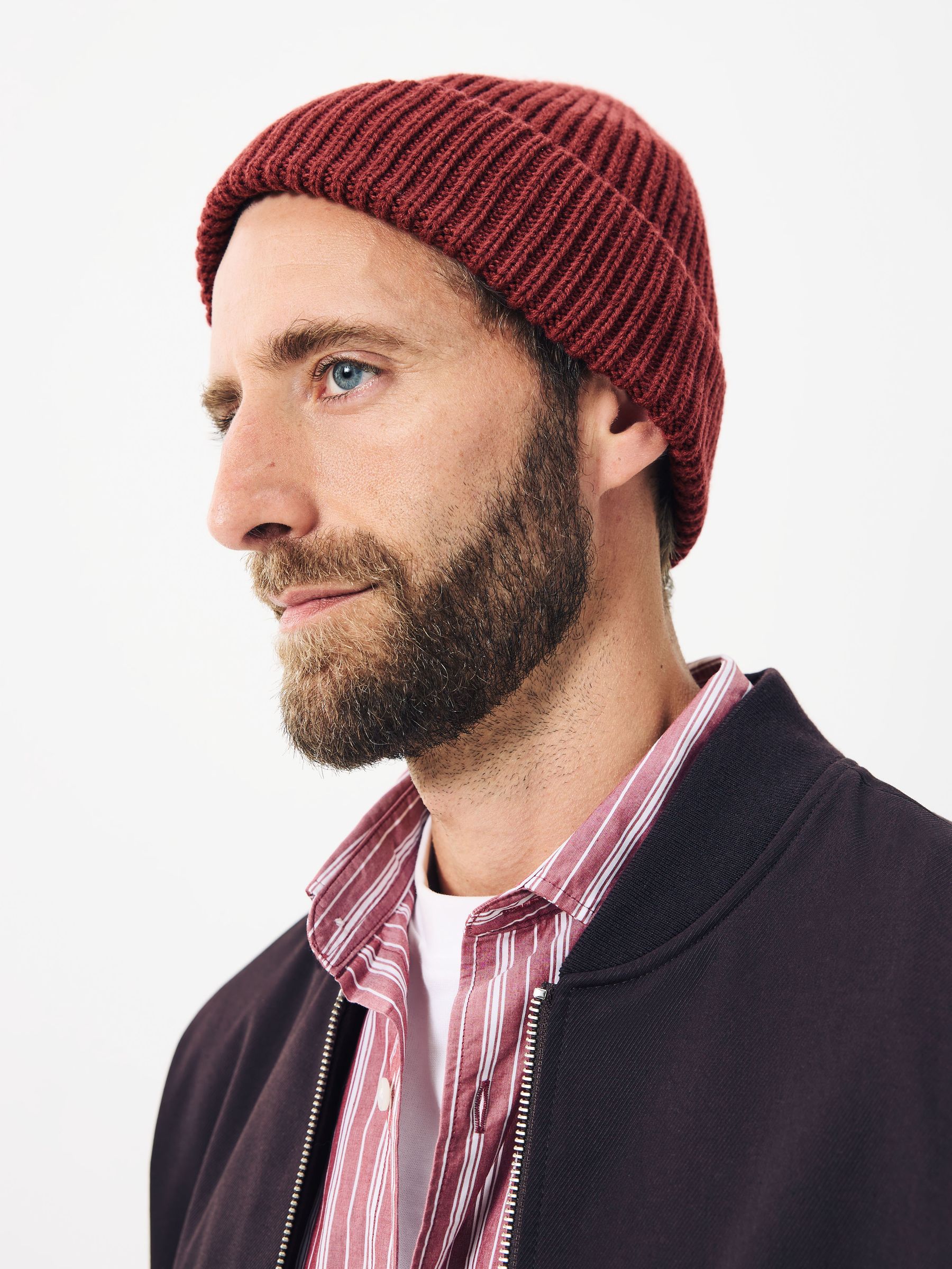 Buy Red Beanie Hat from Next USA