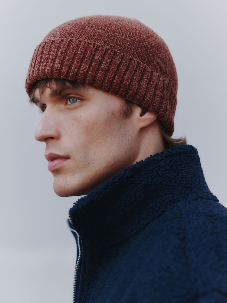 Rja pomaranča - Chenille Beanie Hat - Slika 1 iz 2
