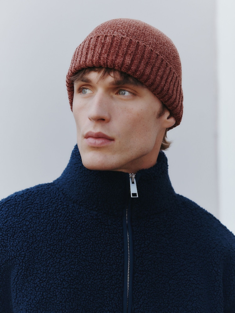 Rja pomaranča - Chenille Beanie Hat - Slika 2 iz 2