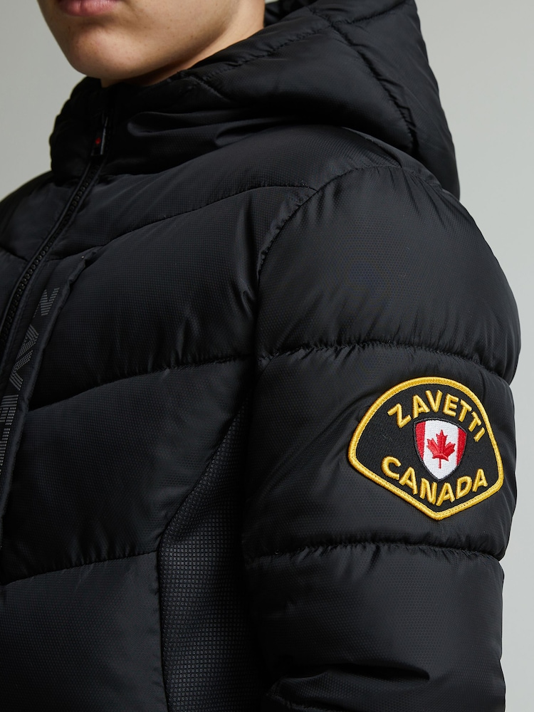 Zavetti Canada Junior Fallori Hybrid Puffer Black Jacket - Image 5 of 5 Zavetti Canada Junior Fallori Hybrid Puffer Black Jacket - Image 5 of 5