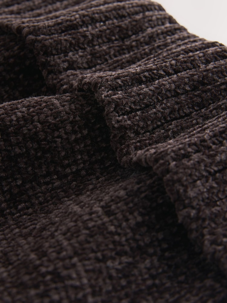 Chocolate Brown Chenille Beanie Hat - Image 3 of 3 Chocolate Brown Chenille Beanie Hat - Image 3 of 3