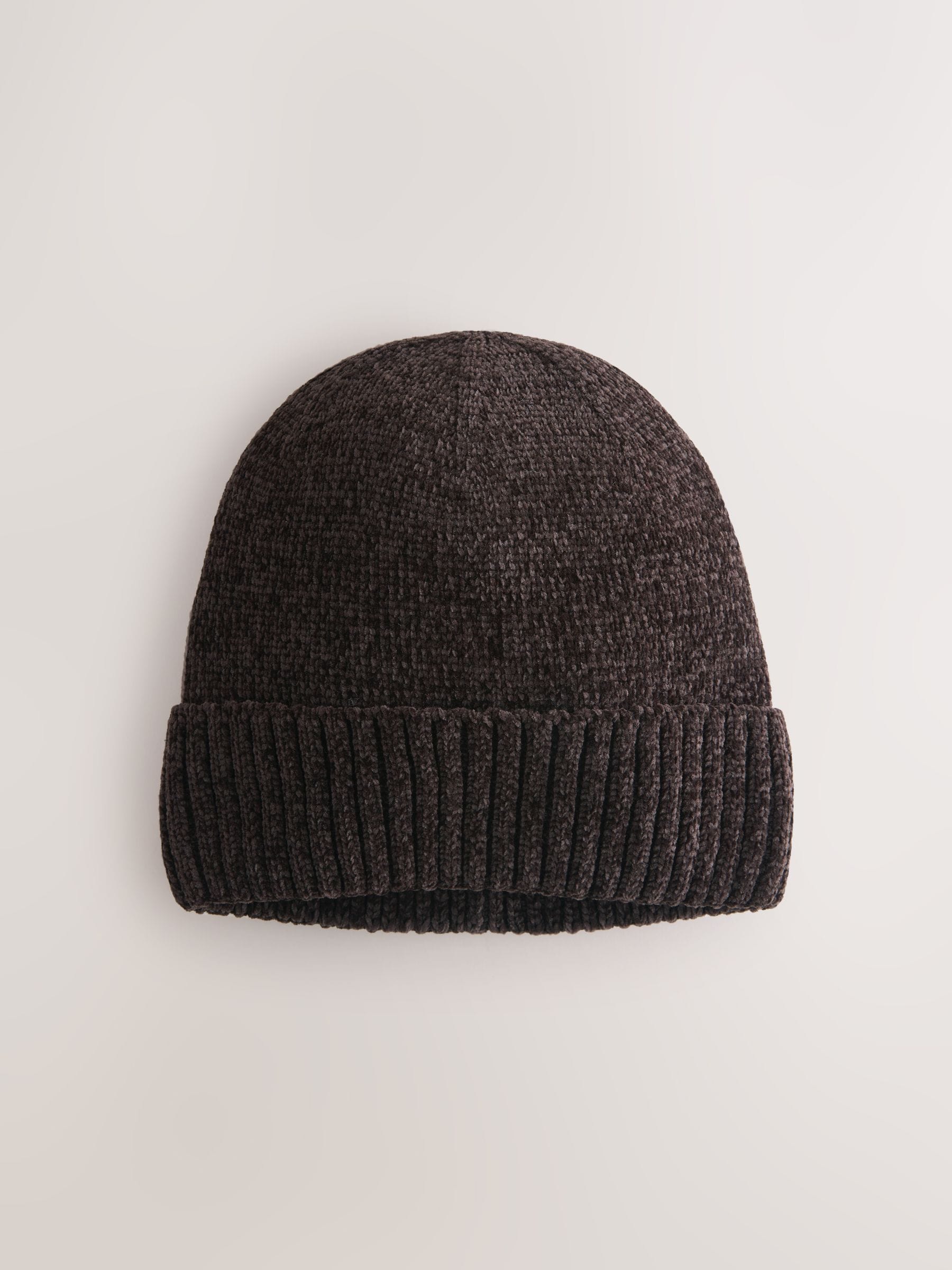 Buy Chocolate Brown Chenille Beanie Hat from Next South Africa