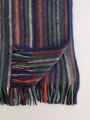 Multicolour Stripe Knitted Scarf - Image 2 of 3