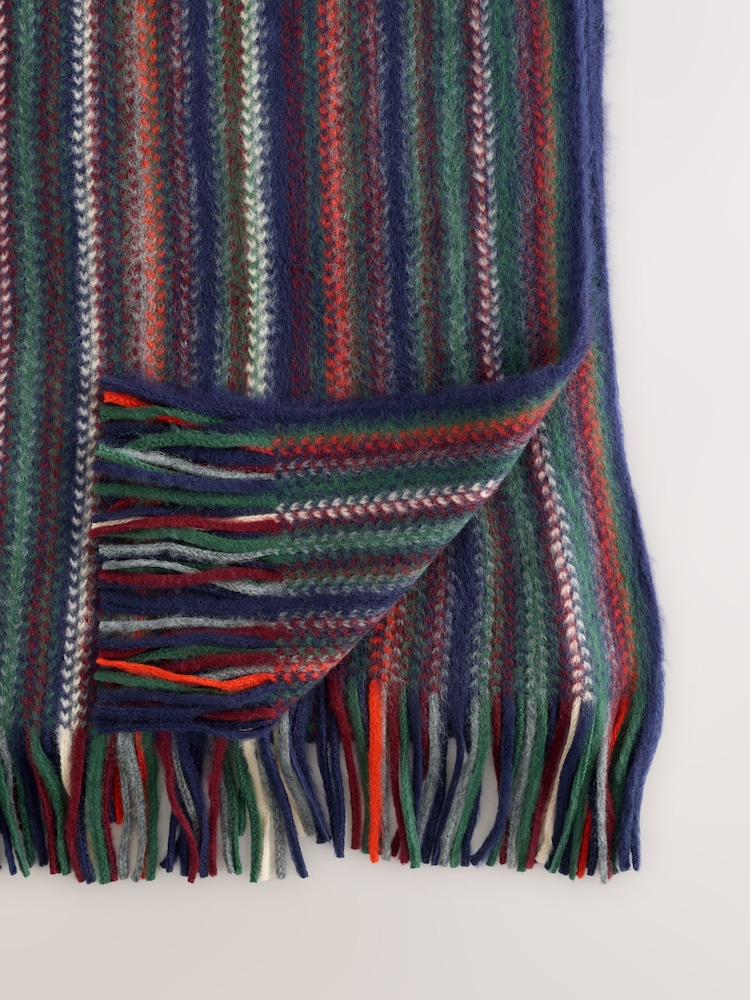 Multicolour Stripe Knitted Scarf - Image 2 of 3 Multicolour Stripe Knitted Scarf - Image 2 of 3