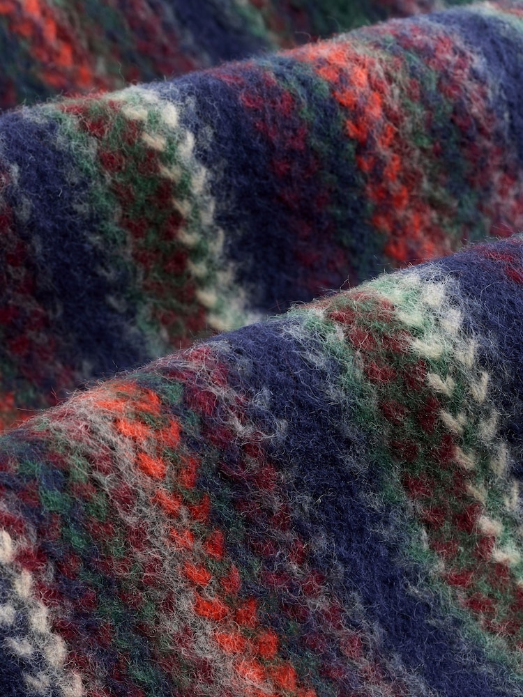 Multicolour Stripe Knitted Scarf - Image 3 of 3