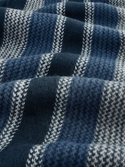 Blue Stripe Knitted Scarf - Image 3 of 3