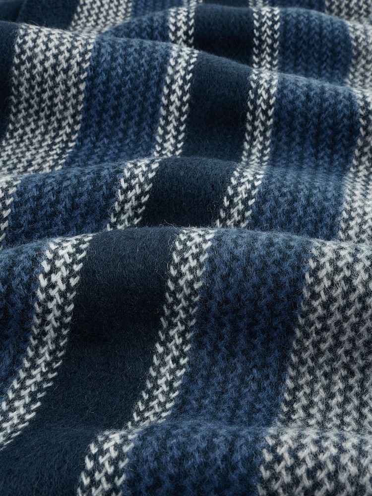 Blue Stripe Knitted Scarf - Image 3 of 3