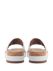 Moda in Pelle Gold Kanzan One Band Leather Mule On Low Wedges - Image 3 of 4