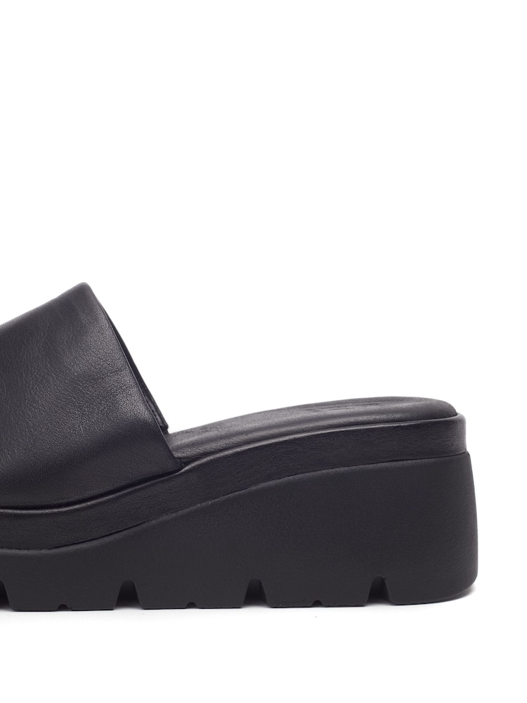 Moda In Pelle Namya High One Band Netty Wedges - Image 4 of 4