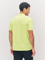 BOSS Light Grey Regular-Fit Paddy Tipped Collar Polo Shirt - Image 2 of 6