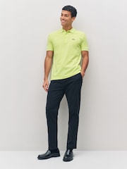BOSS Light Grey Regular-Fit Paddy Tipped Collar Polo Shirt - Image 3 of 6