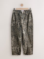 Leopard Hourglass Straight Leg Carpenter Jeans - Image 7 of 9