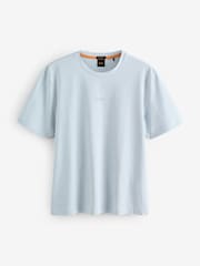 BOSS Blue Regular Fit Chup Logo T-Shirt - Image 1 of 1