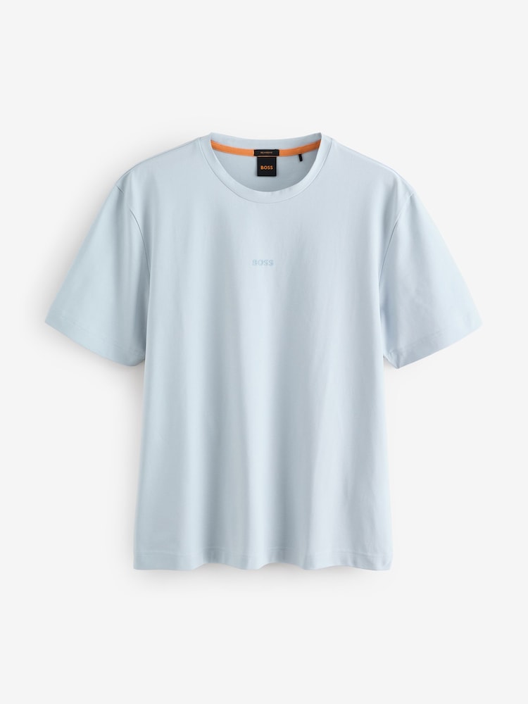 BOSS Blue Regular Fit Chup Logo T-Shirt - Image 1 of 1