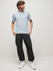 BOSS Blue Chrome Relaxed Fit TChup Logo T-Shirt - Image 3 of 5