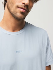 BOSS Blue Chrome Relaxed Fit TChup Logo T-Shirt - Image 4 of 5
