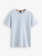 BOSS Blue Regular Fit Tales Logo T-Shirt - Image 1 of 1