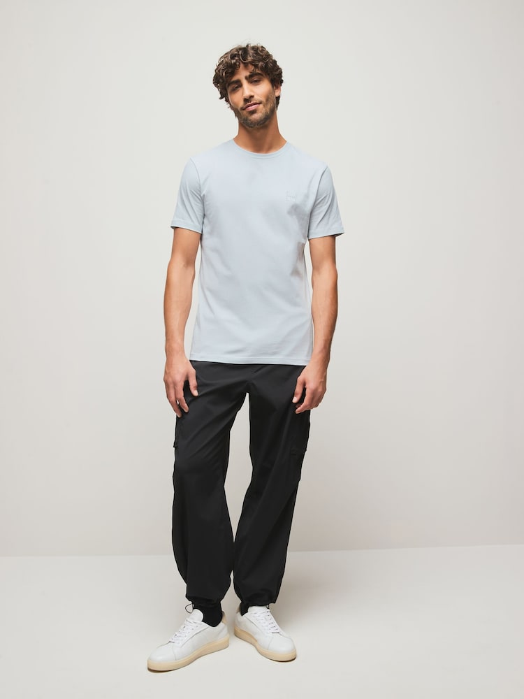 BOSS Light Blue Tales Relaxed Fit Logo T-Shirt - Image 2 of 5