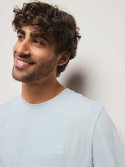 BOSS Light Blue Tales Relaxed Fit Logo T-Shirt - Image 4 of 5