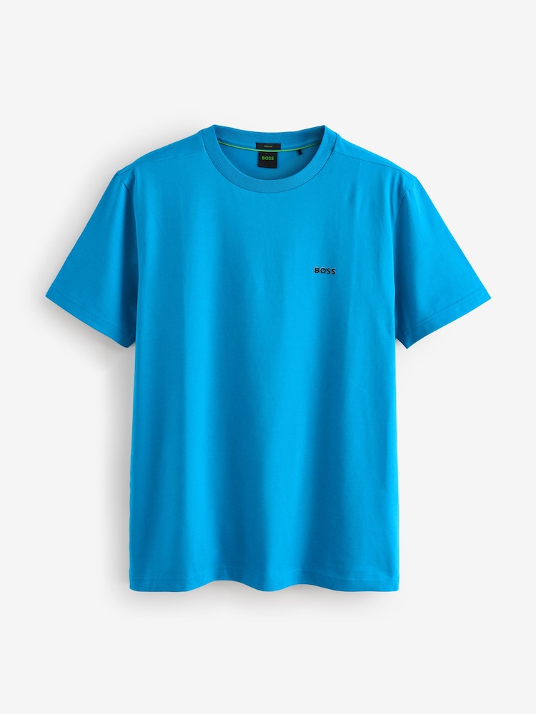 BOSS Blue Regular Fit Logo T-Shirt - Image 1 of 1